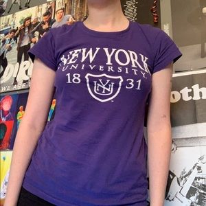 NYU new york university tee shirt!